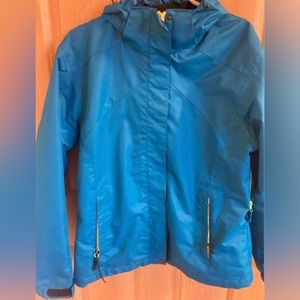 Women’s Pulse Snowboarding Jacket- Teal w/ yello accents - size -L
